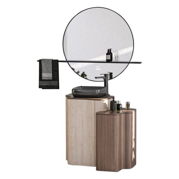 Belinza Duo 96 cm Banyo Dolabı Meşe Ceviz