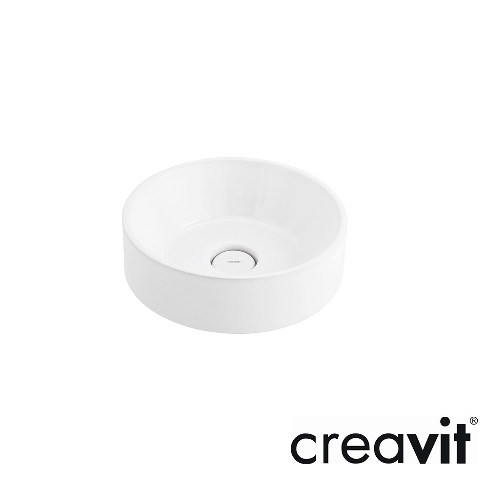 CREAVİT Mina 45 cm Setüstü Lavabo Beyaz