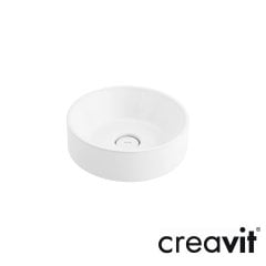 CREAVİT Mina 45 cm Setüstü Lavabo Beyaz