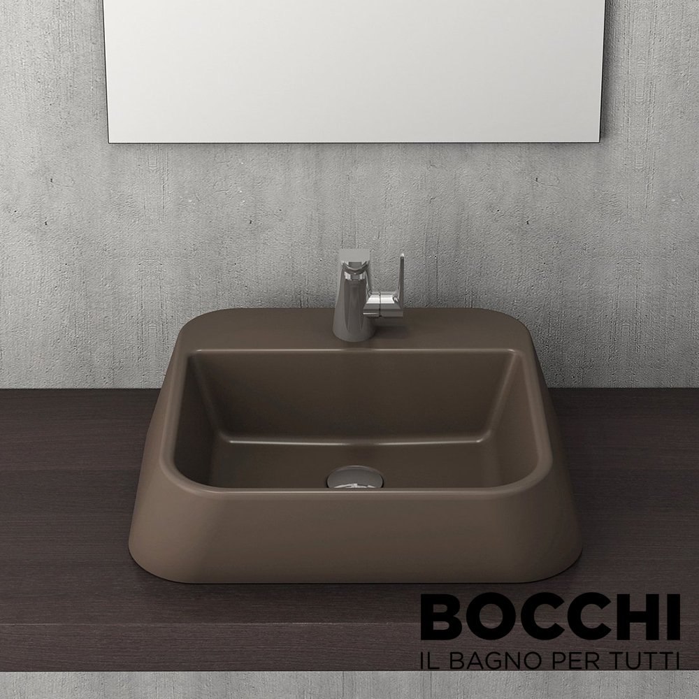 BOCCHI Firenze Çanak Lavabo 42 cm Mat Kahve