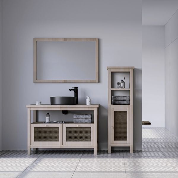 Belinza Luca 100 cm Banyo Dolabı Kayın