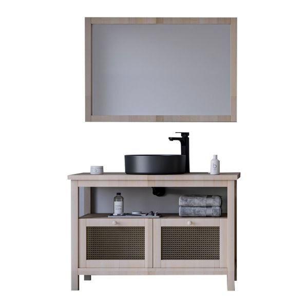 Belinza Luca 100 cm Banyo Dolabı Kayın