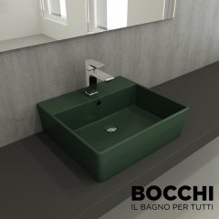 BOCCHİ Milano Lavabo 50 cm Mat Yeşil