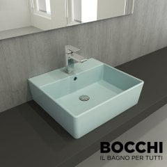BOCCHİ Milano Lavabo 50 cm Mat Buz Mavisi