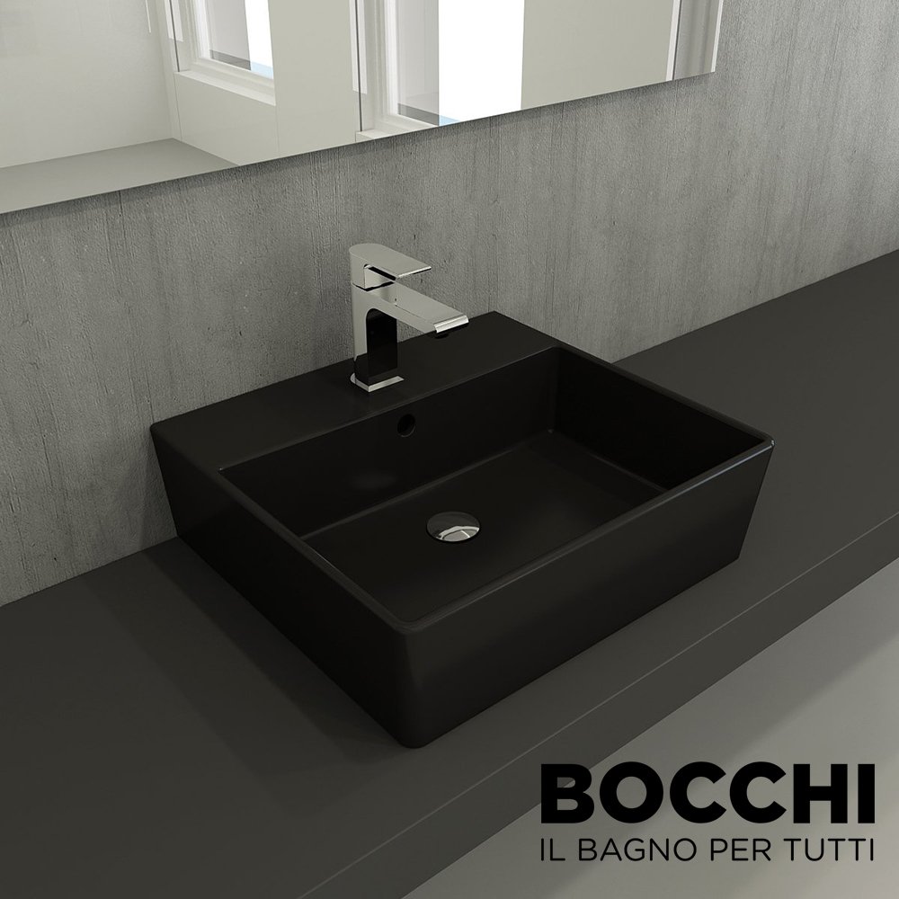 BOCCHİ Milano Lavabo 50 cm Mat Siyah