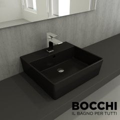 BOCCHİ Milano Lavabo 50 cm Mat Siyah