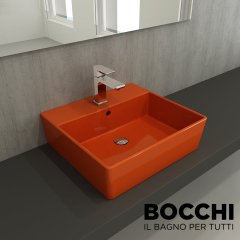 BOCCHİ Milano Lavabo 50 cm Parlak Turuncu