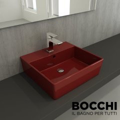 BOCCHİ Milano Lavabo 50 cm Parlak Kırmızı