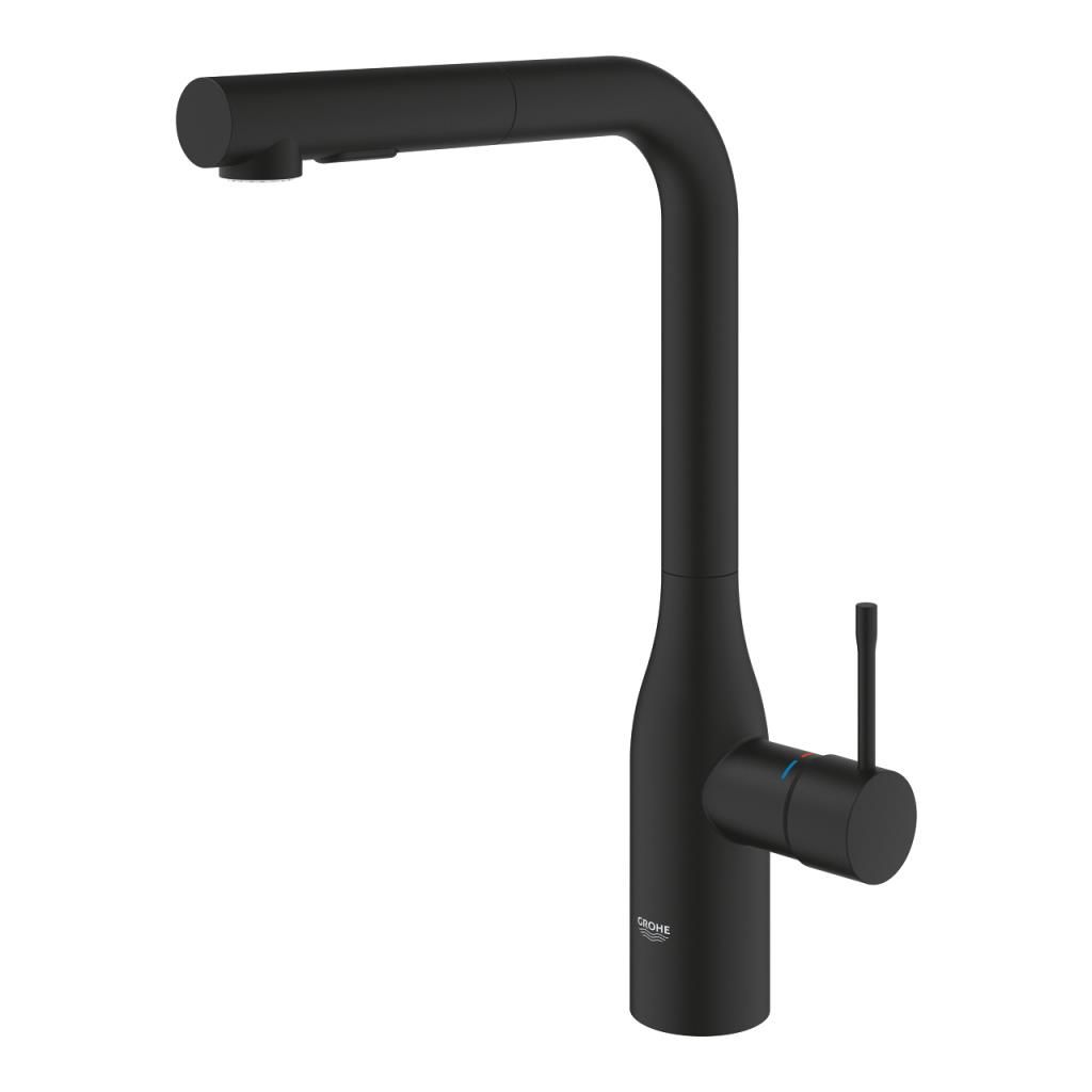 Grohe Essence Spiralli Eviye Bataryası Siyah