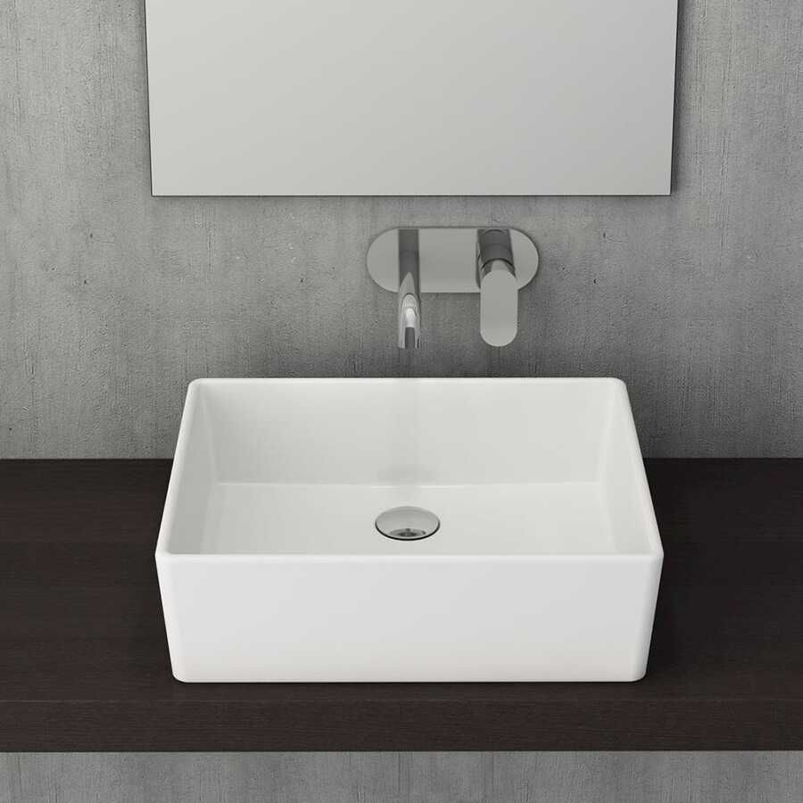 BOCCHİ Milano Çanak Lavabo 50 cm Parlak Beyaz