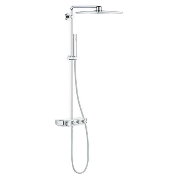 Grohe Euphoria SmartControl System 310 Cube Duo Duvara Monte Termostatik Bataryalı Duş Seti