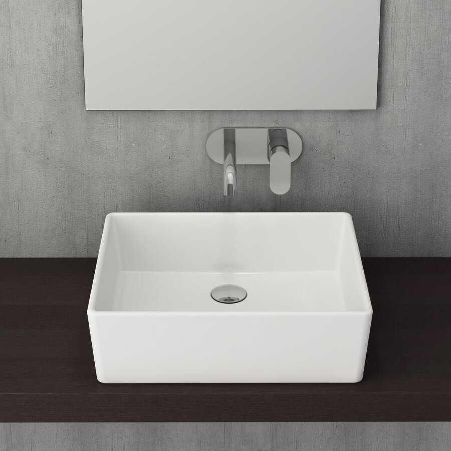 BOCCHİ Milano Çanak Lavabo 50 cm Mat Beyaz