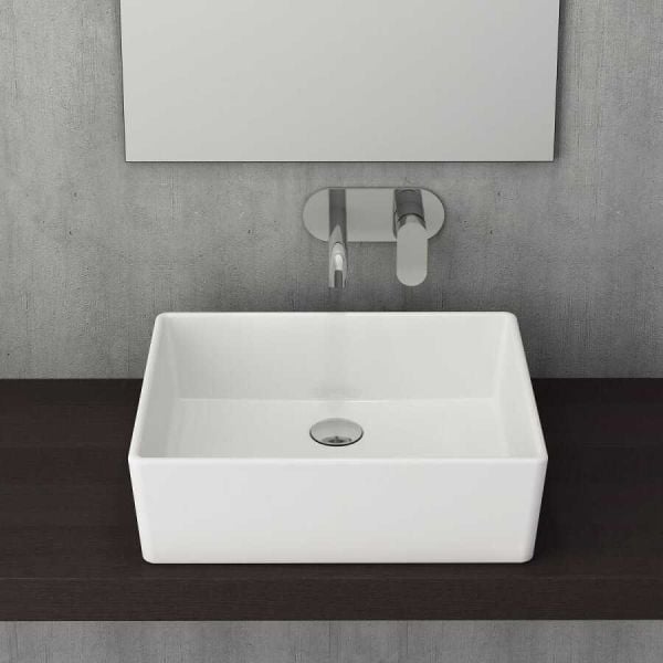 BOCCHİ Milano Çanak Lavabo 50 cm Mat Beyaz