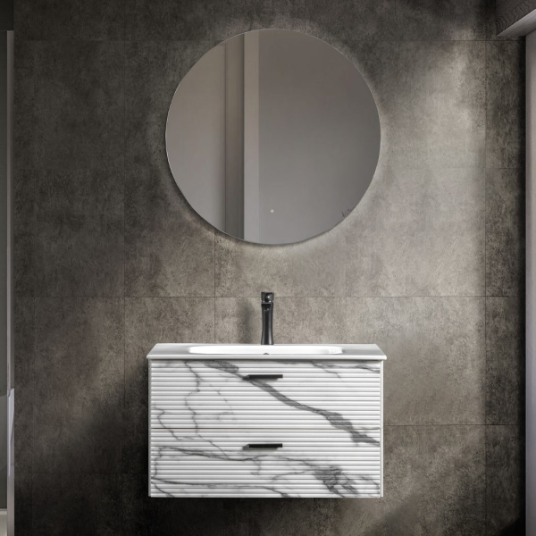 Bagnora Carrara 80 cm Mdf Banyo Dolabı