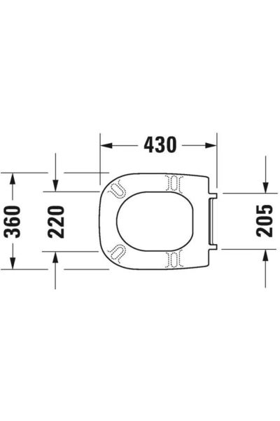 Duravit  D-Code Klozet Kapağı