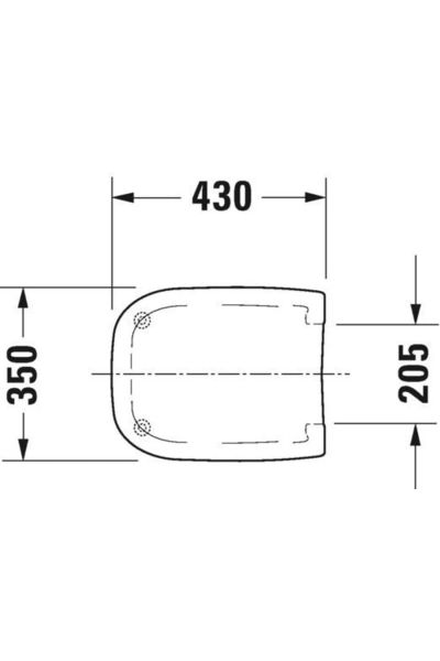 Duravit  D-Code Klozet Kapağı