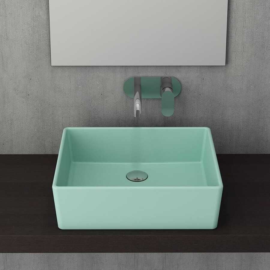BOCCHİ Milano Çanak Lavabo 50 cm Mat Mint Yeşil