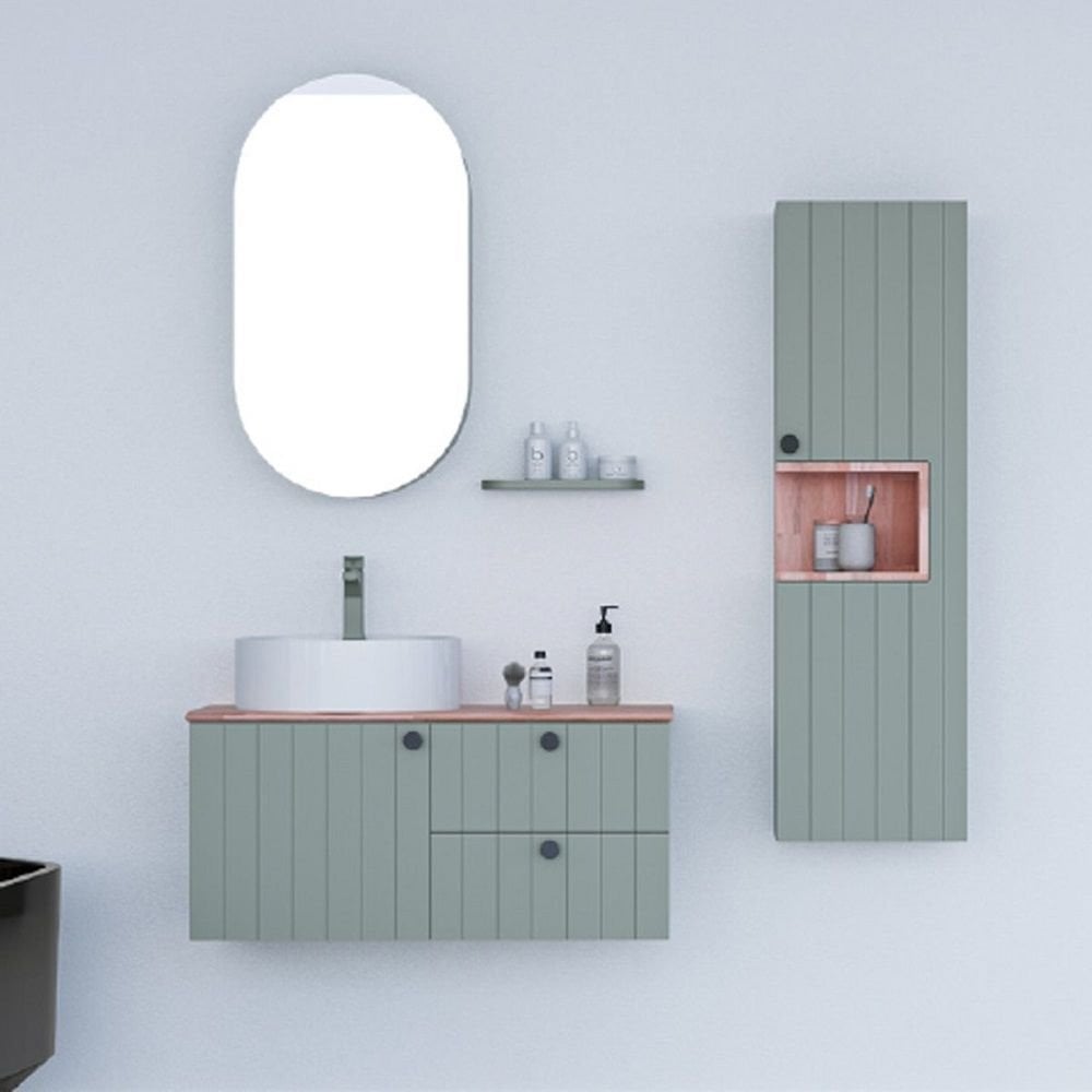 Belinza Polaris 100 cm Banyo Dolabı Yosun