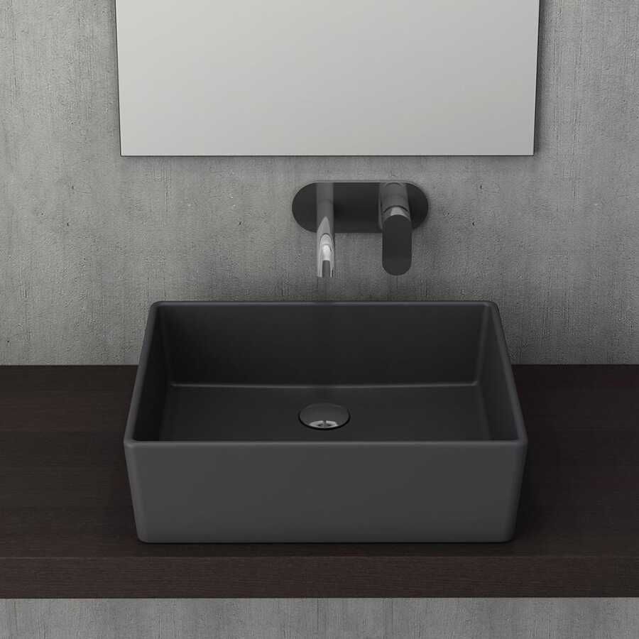 BOCCHİ Milano Çanak Lavabo 50 cm Mat Antrasit