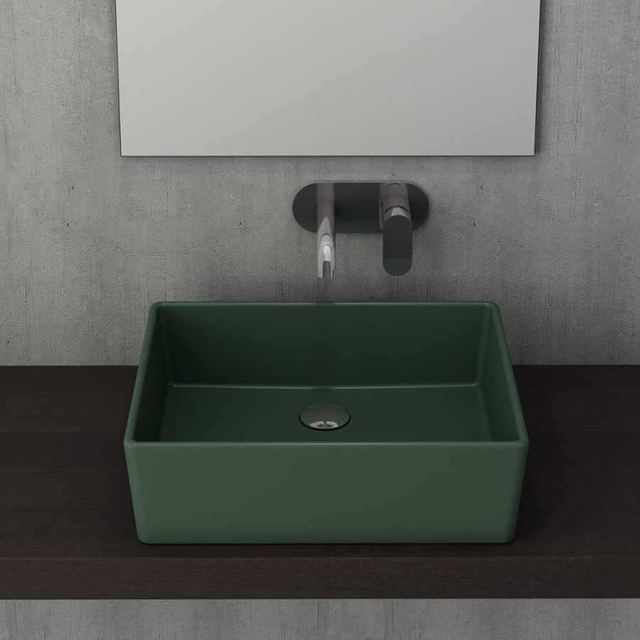 BOCCHİ Milano Çanak Lavabo 50 cm Mat Yeşil