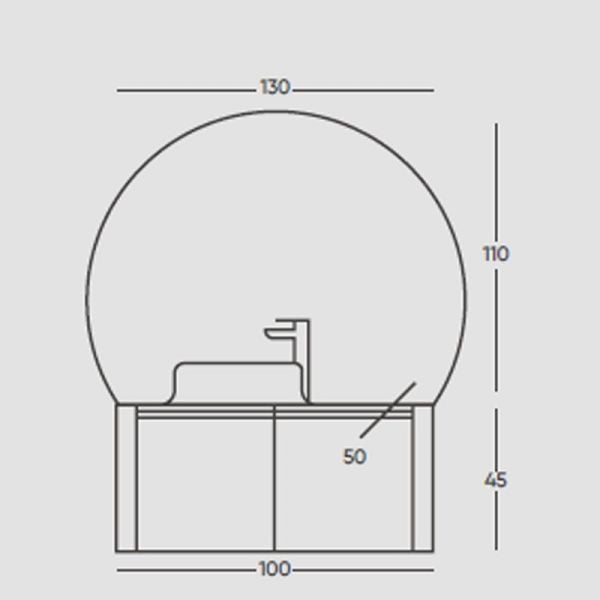 Belinza Nexa 100 cm Banyo Dolabı Marina