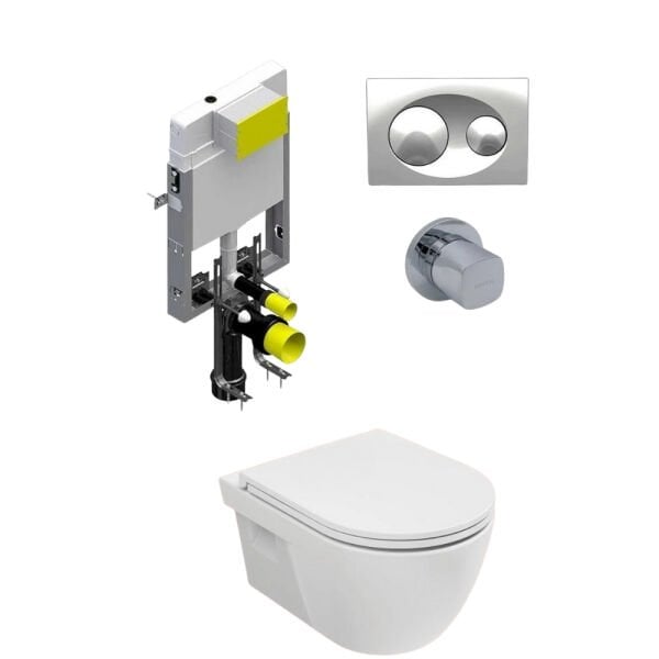 Bocchi Gömme Rezervuar İsvea Rimex Asma Klozet Seti