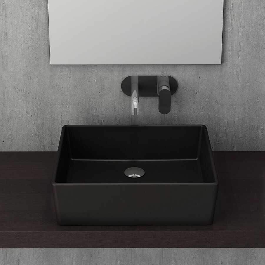 BOCCHİ Milano Çanak Lavabo 50 cm Mat Siyah