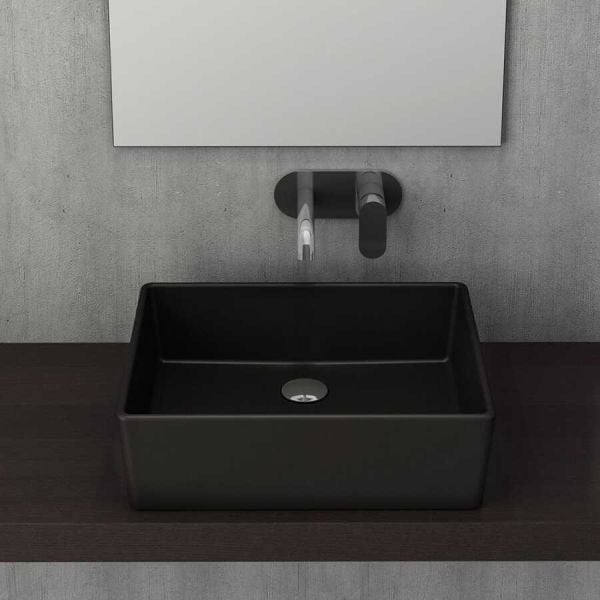 BOCCHİ Milano Çanak Lavabo 50 cm Mat Siyah