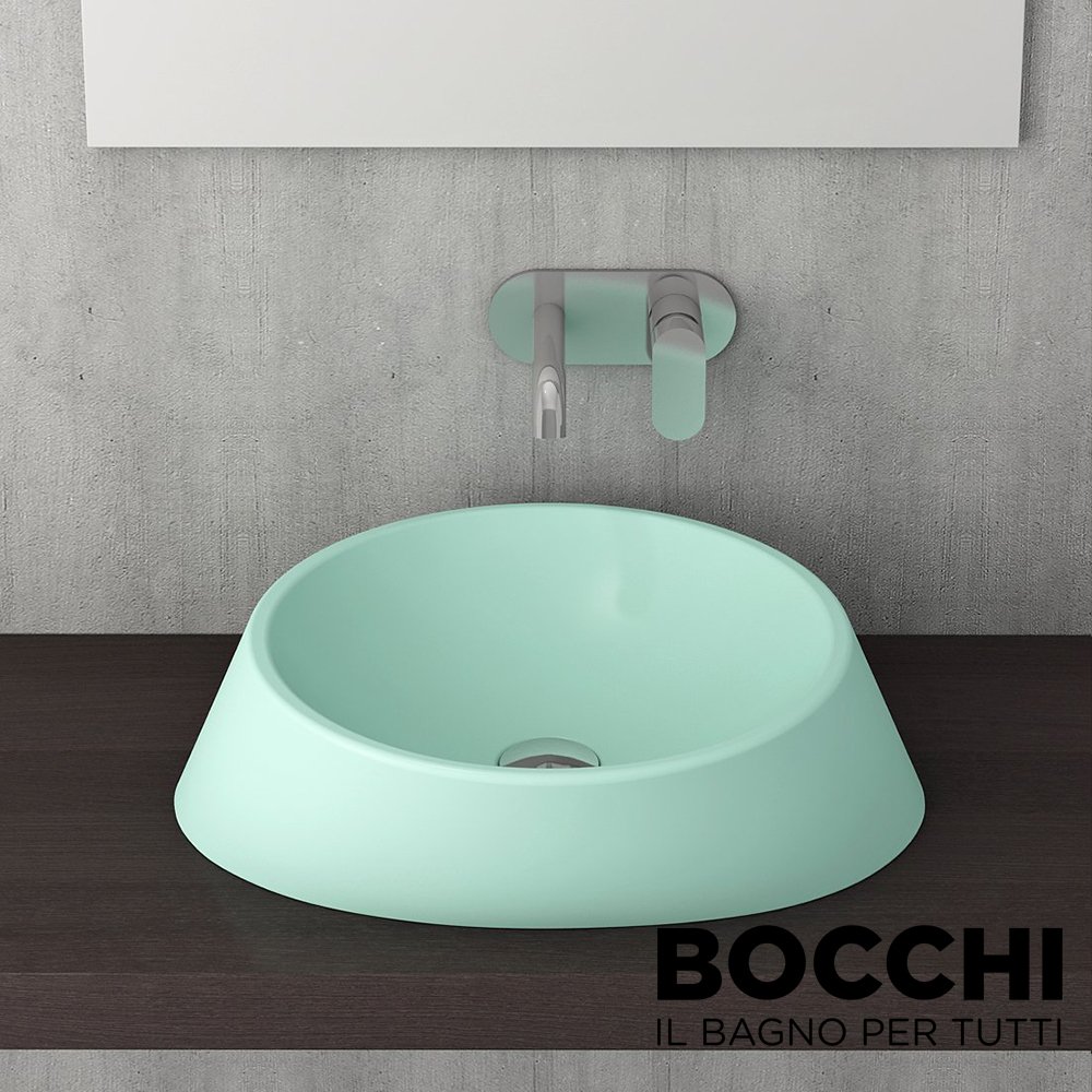 BOCCHI Venezia Çanak Lavabo 56 cm Mat Mint Yeşili