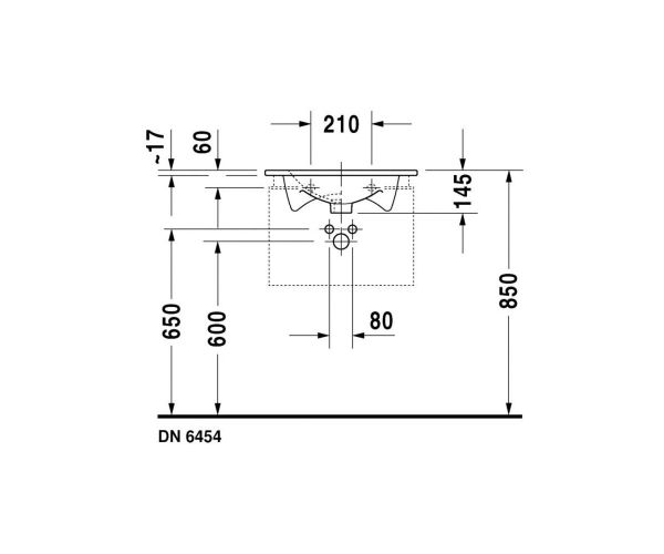 Duravit Darling New Tezgahüstü Lavabo 63 cm