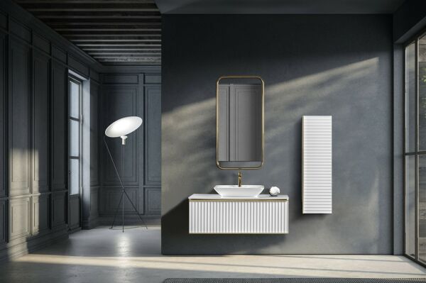 Bagnora Odin 120 cm Mdf Banyo Dolabı Beyaz boy dolabı istemiyorum