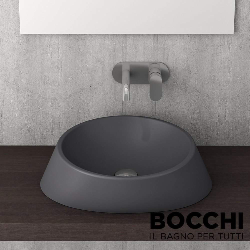 BOCCHI Venezia Çanak Lavabo 56 cm Mat Antrasit