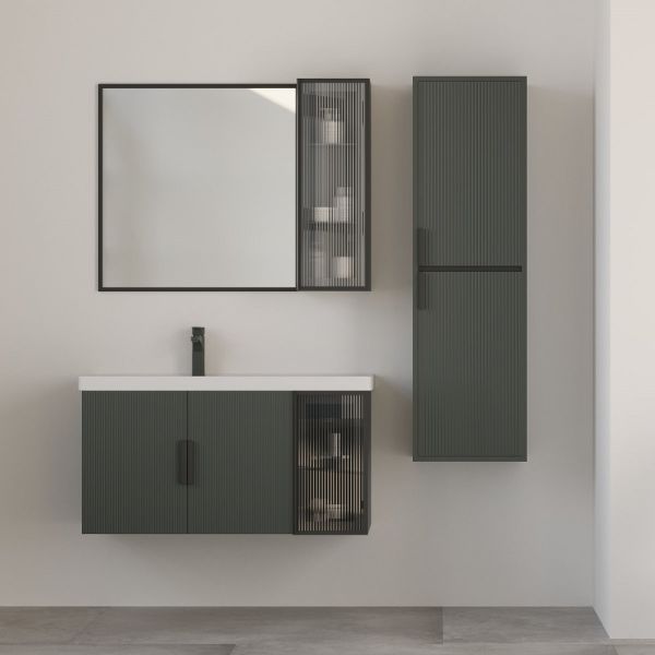 Belinza Eris 80 cm Banyo Dolabı Antrasit