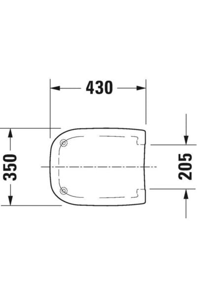 Duravit  Starck 3  Klozet Alt Kapağı