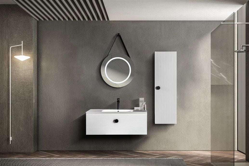 Bagnora Elbis 100 cm Mdf Banyo Dolabı Beyaz boy dolabı istemiyorum