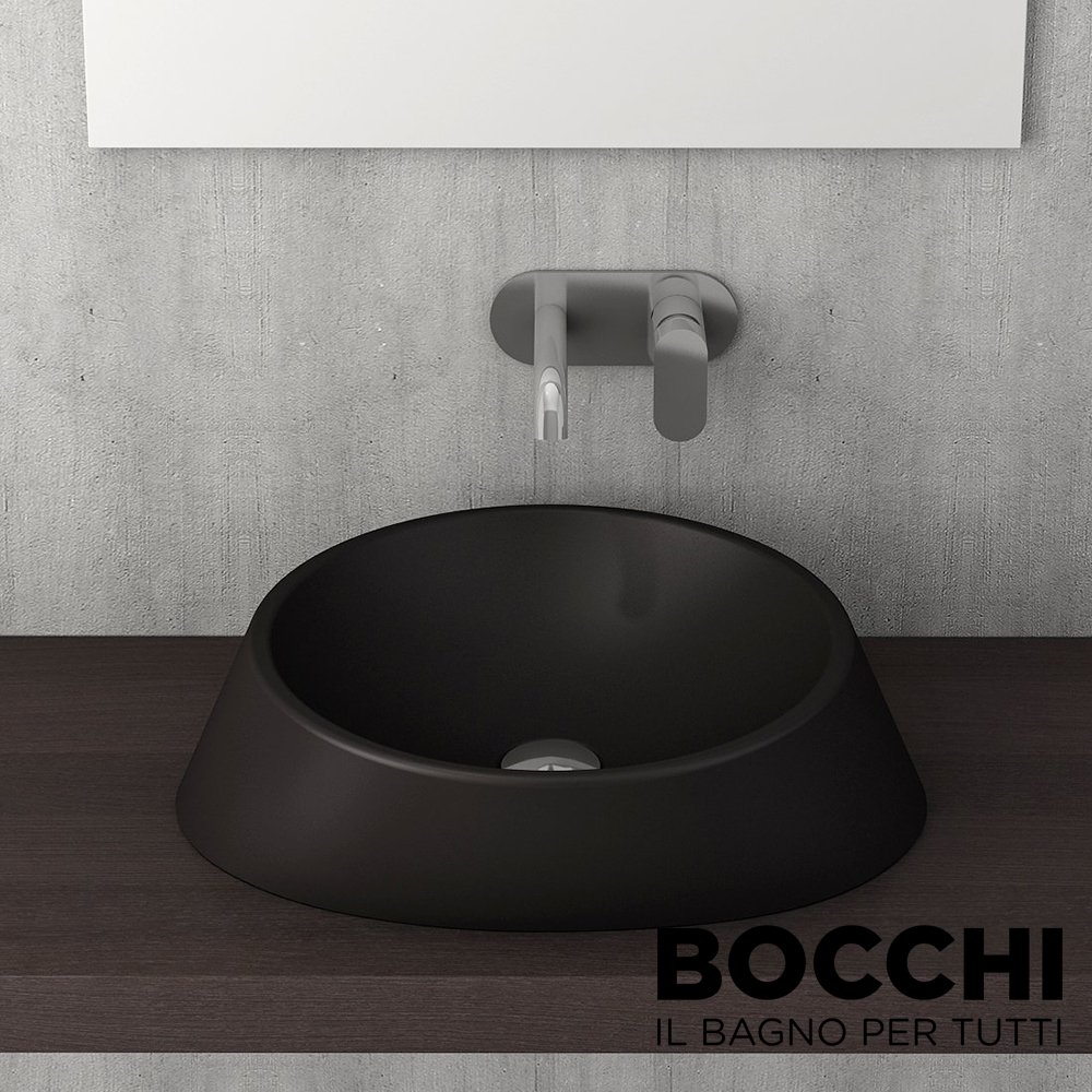 BOCCHI Venezia Çanak Lavabo 56 cm Mat Siyah