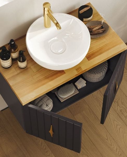 FYM Infınıtıy 80 cm Banyo Dolabı Antrasit