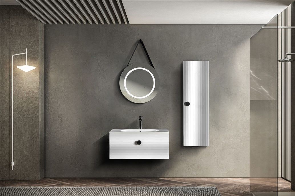 Bagnora Elbis 80 cm Mdf Banyo Dolabı Beyaz boy dolabı istemiyorum