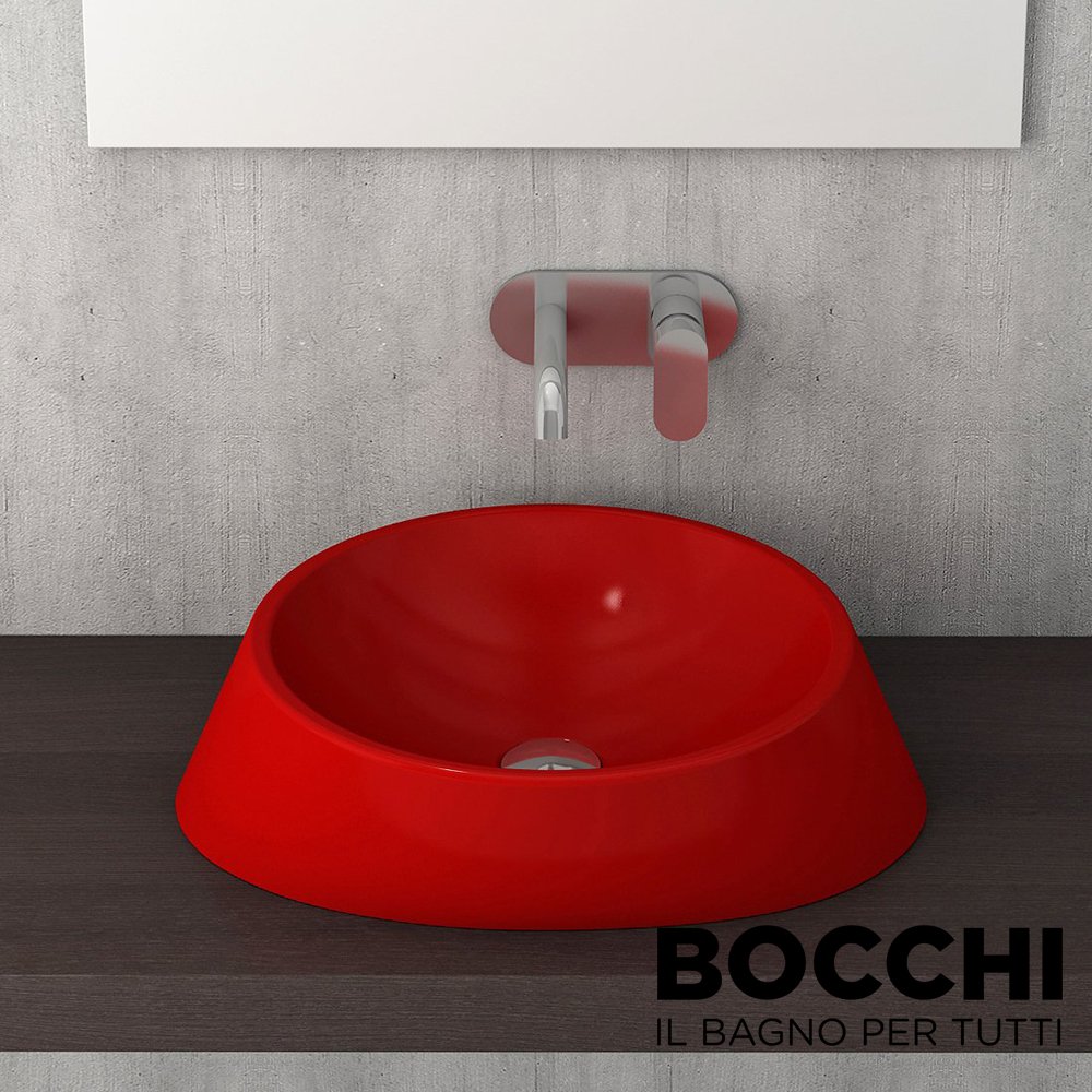 BOCCHI Venezia Çanak Lavabo 56 cm Parlak Kırmızı