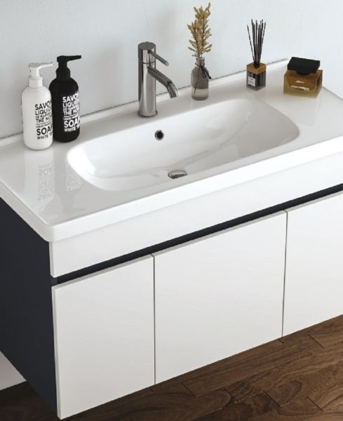 FYM Efes 100 cm Banyo Dolabı Beyaz-Antrasit