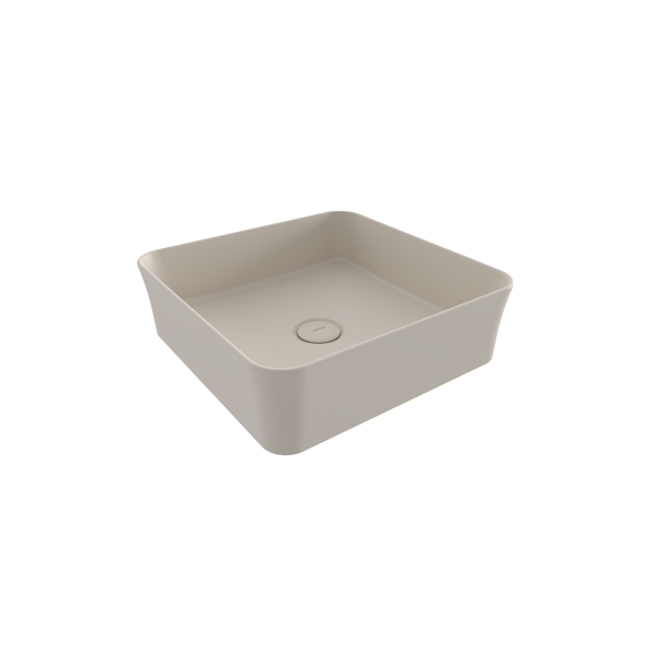 BOCCHI Slim Line Kare Tezgah Üstü Lavabo 38 cm, Mat Yasemin