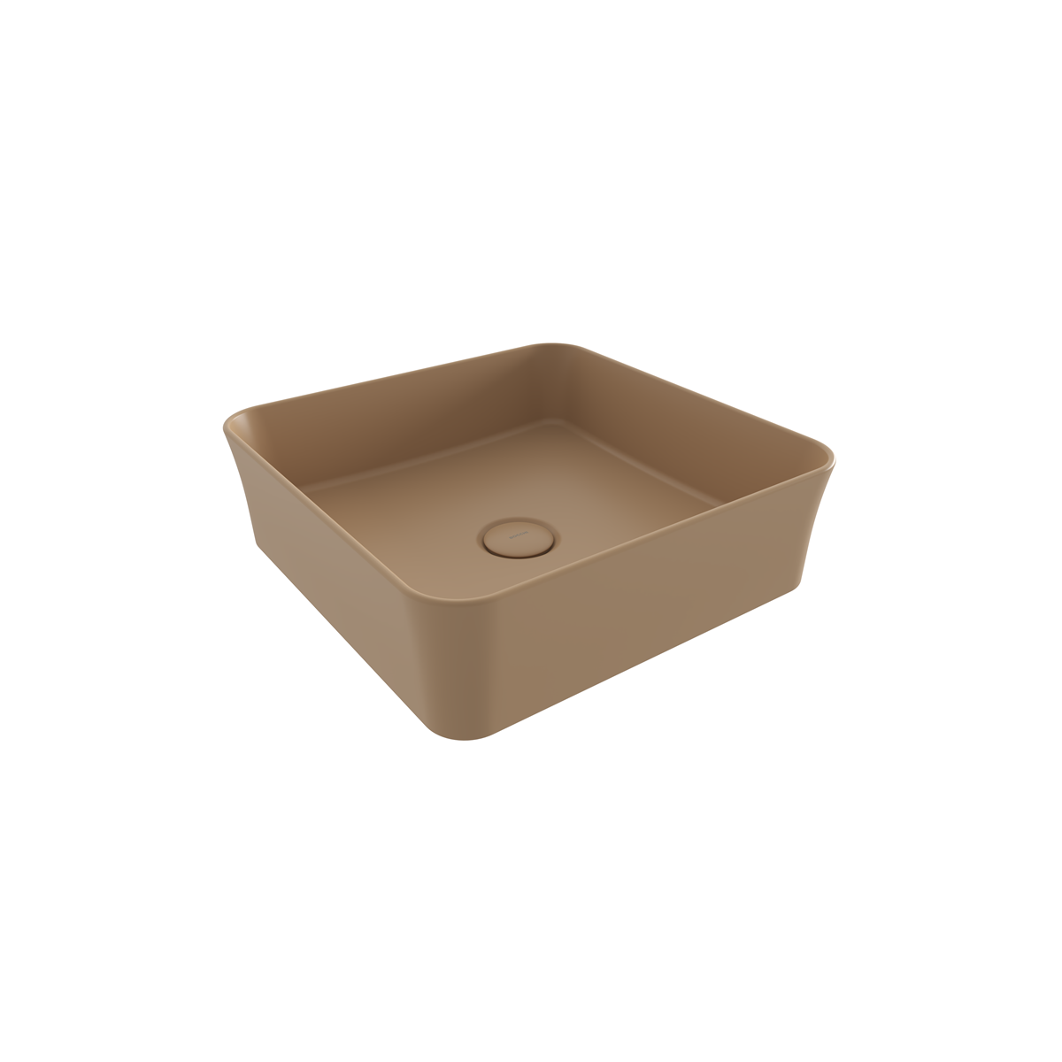 BOCCHI Slim Line Kare Tezgah Üstü Lavabo 38 cm, Mat Kaşmir