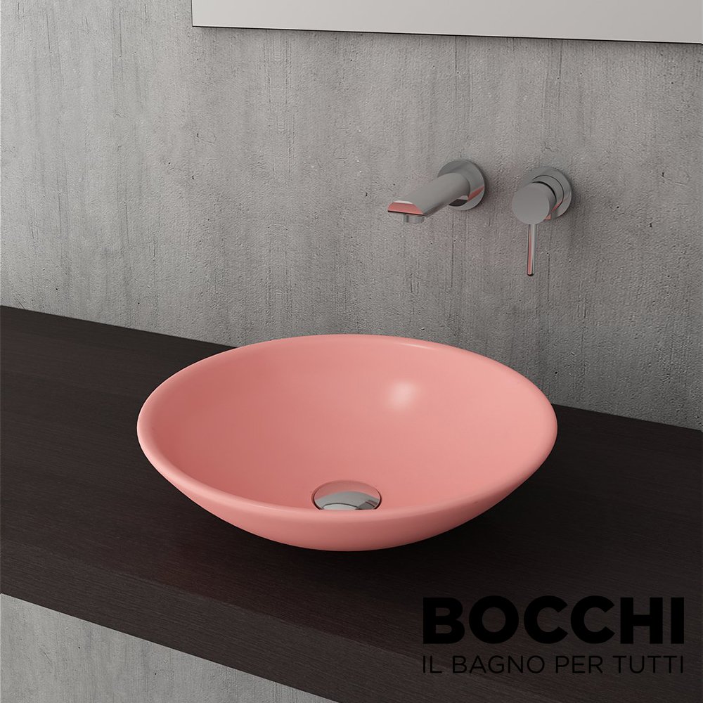 BOCCHI Venezia Çanak Lavabo, 40 cm, Mat Somon
