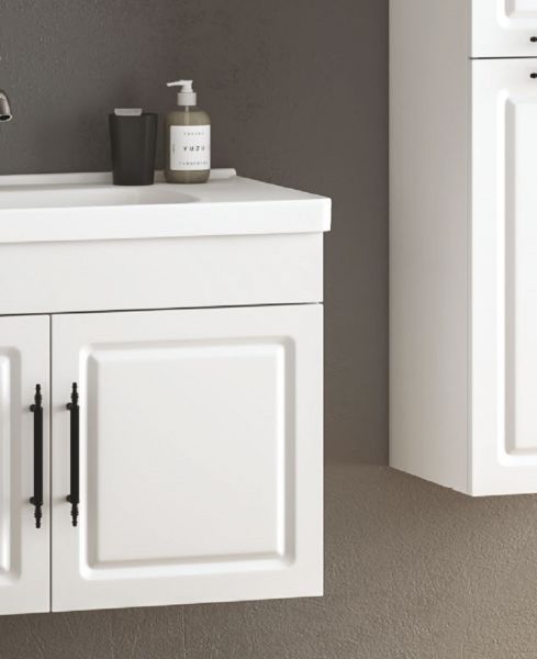 Fym Rosa 80 cm Banyo Dolabı Beyaz