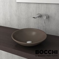 BOCCHI Venezia Çanak Lavabo, 40 cm, Mat Kahve