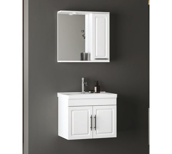 Fym Rosa 65 cm Banyo Dolabı Beyaz