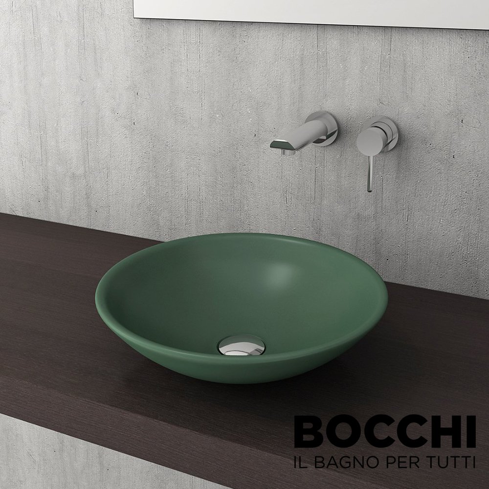BOCCHI Venezia Çanak Lavabo, 40 cm, Mat Yeşil