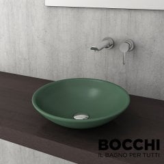BOCCHI Venezia Çanak Lavabo, 40 cm, Mat Yeşil