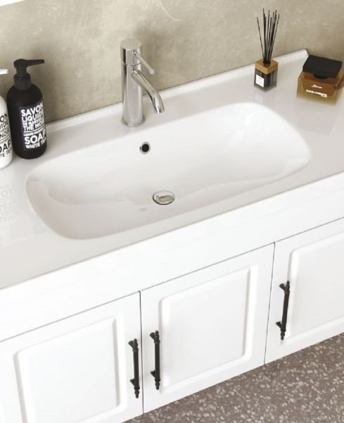 Fym Rosa100 cm Banyo Dolabı Beyaz