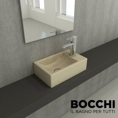 BOCCHİ Milano Dar Sağ Lavabo 37 cm Mat Yasemin